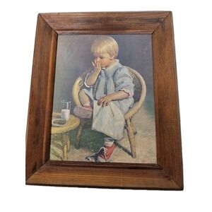 Vintage Girl Art Print - Gretchen - By James Ingwerson 11" X 10" B. P. Co.